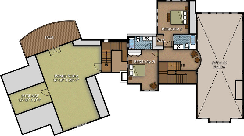 Living space: 958 sq. ft.  |  Bonus room and storage room above garage 987 sq. ft.
